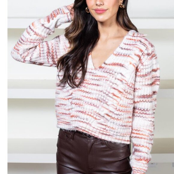 NWT Central Park West Juliette Cable Polo Sweater Small - Picture 11 of 11